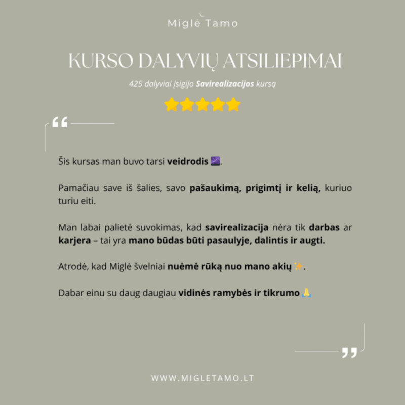 savirealizacija (4) kursai
