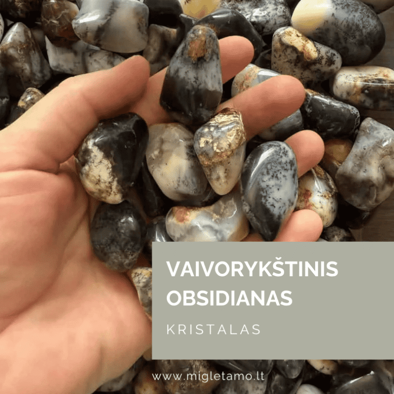 vaivorykstinis obsidianas
