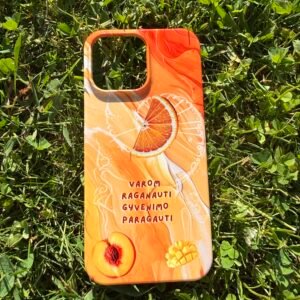 Telefono dėklas „Varom raganauti“ Oranžinis