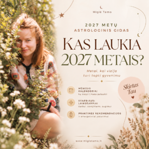 2027 metų astrologinio gido viršelis – Miglė Tamo
