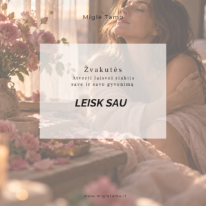 LEISK SAU PRIIMTI ritualinių žvakučių nuotaikos iliustracija